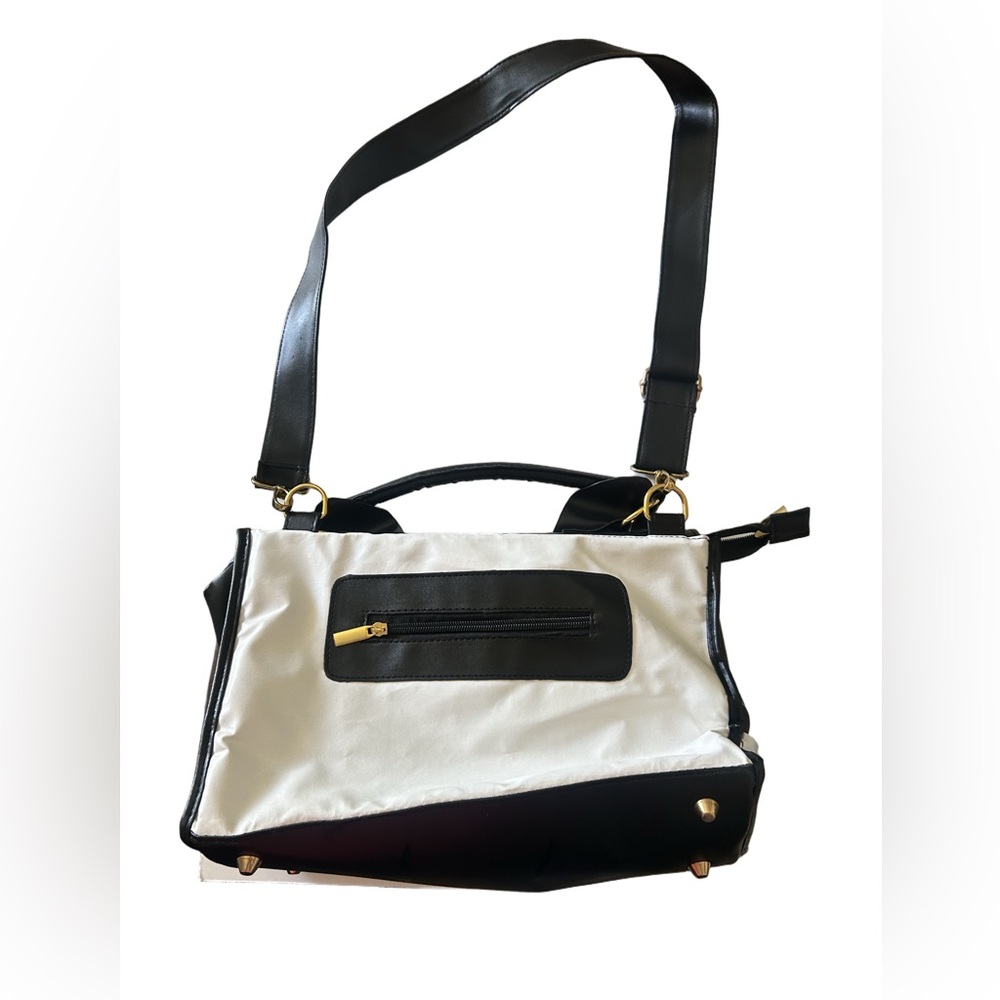 Wink Cat Insulated wine/flask bag Black and White Handbag - Picture 2 of 13